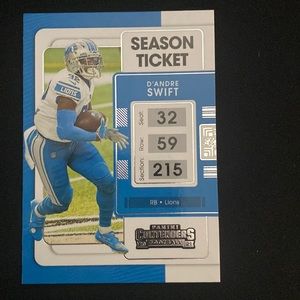 Dandre Swift - 2021 panini contenders football #32